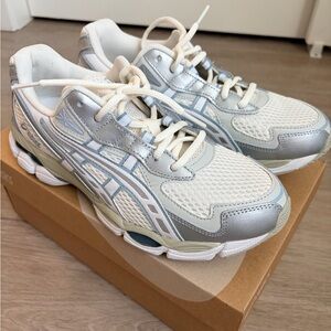 ASICS White and Gray Athletic Sneakers
